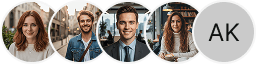 Collection of trader profile pictures displayed within the Ledger Bryn review section for trading